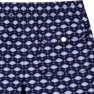 Shorts de Baño Reciclados para Hombre, Diseño de Rinoceronte Azul Marino, Secado Rápido, con Cintura Elástica, Cordón y Bolsillos - Product Image 4