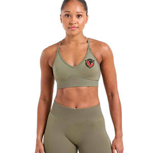 Soutien-gorge de sport personnalisé pour femmes, respirant, sans couture, réglable, yoga, vêtements de fitness à bretelles - Product Image 4