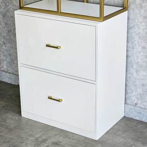 Vitrina de Exhibición KTB68182 de 65x40x180cm, Mueble de Madera de Caucho - Product Image 4