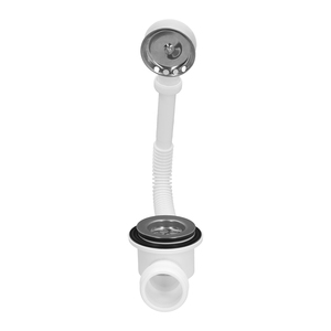Sifone per Vasca da Bagno con Troppopieno e Uscita Regolabile 1 1/2 - Product Image 3