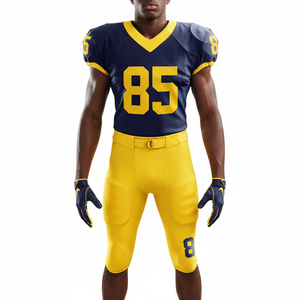 Maillot de football américain sur mesure, respirant, grande taille, uniforme de haute qualité, 100% polyester, impression par sublimation - Product Image 1