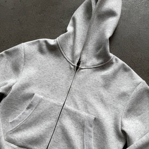 Vente en gros de sweats à capuche personnalisés de luxe vêtements pour femmes 100% coton polaire de haute qualité impression fermeture éclair vêtements de rue sweats à capuche pour femmes - Product Image 6