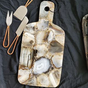 Meilleure vente plateau décoratif en pierre d'agate fait à la main plateau de décoration de maison de luxe plateaux décoratifs de qualité supérieure fournisseur en gros - Product Image 3