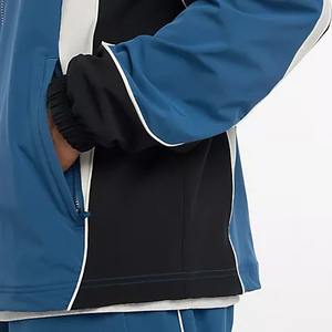 Customized Nylon Stretch Full Zip up Gym Running Sportswear Windbreaker Slim Fit Men Athletics Outdoor <b>Sweatshirt</b> Pants Set - Product Image 5