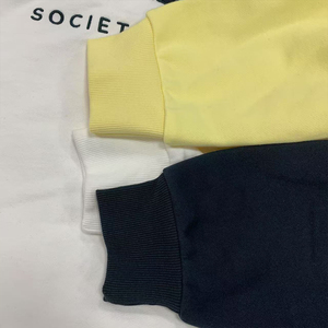 Sudadera con capucha holgada de felpa francesa bordada de gran tamaño personalizada Sudadera de cuello redondo de invierno ecológica de lana de algodón para mujer - Product Image 5