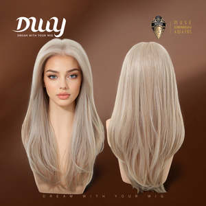 Kaitlyn-DWY 13*4 Free Parting Hand-<b>Tied</b> Top Glueless 30-Inch Synthetic Wig Transparent Lace Loose Wave Style Monofilament Base - Product Image 5