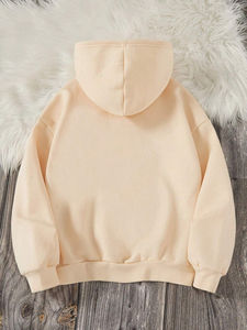 Sweat à capuche imprimé confortable 100% coton pour femmes avec coupe décontractée pour un usage quotidien et la saison d'hiver en gros - Product Image 3