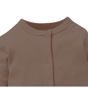 2025 nouveauté barboteuse solide Super douce pour tout-petits garçons bébé Footie combinaison avec boutons pression - Product Image 5