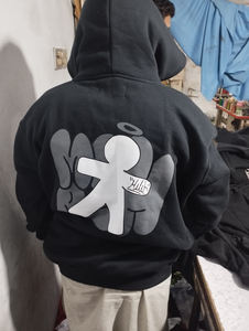 Top Design Hoodie <b>Men's</b> 100% Cotton Heavyweight Streetwear Oversized Hoodie Puff Printing Hoodie <b>for</b> <b>Men</b> - Product Image 5