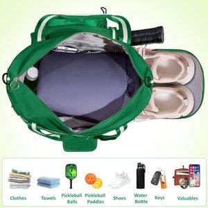 OEM ODM Pickleball <b>Tote</b> <b>Bag</b> with Shoe Compartment 30-40L Capacity Rack <b>Bags</b> <b>for</b> Women <b>Men</b> Vietnam Manufacturer - Product Image 3