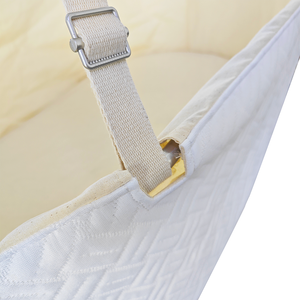 नए डिजाइन आधुनिक अंडाकार क्रेडल कार्बनिक कपास बेबी क्रिब फोल्डेबल सुरक्षा बेसिनेट - Product Image 6