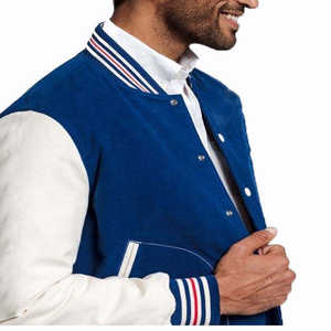 Nouvelle veste varsity pour homme de qualité supérieure, sur mesure, avec logo sur le devant, coupe-vent, écologique, couleur et taille personnalisées - Product Image 3