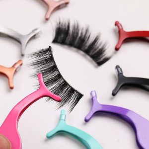 Hot Selling <b>Pink</b> Color Fiber Tip Eye Hair Extension <b>Tools</b> Kit With Non-Slip Stainless Steel Extensions Eyelash Tweezers <b>Set</b> - Product Image 5