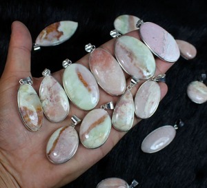Increíble Colgante de Morganita y Calcita, Colgante Chapado en Plata, Colección de Colgantes con Bisel al por Mayor, Collar de Piedra de Calcita - Product Image 5