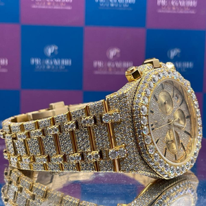 Montre automatique de luxe en diamant Moissanite avec buste glacé haut de gamme pour un style et une brillance ultimes - Product Image 2