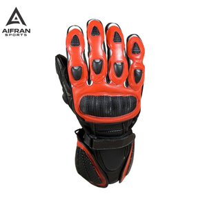 AIFRAN Racing Gear Custom <b>Motorbike</b> Gloves Leather Carbon Fiber Hard Knuckle Protection Breathable Racing Riding Gloves - Product Image 2