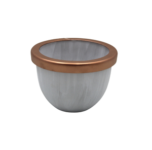 Juego de 3 tarros redondos de vidrio y hierro con caja de almacenamiento de tapa y tarros Chapado en cobre para caja de almacenamiento de cocina hecha a mano personalizada - Product Image 2