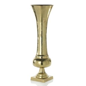 Jarrón de Flores de Aluminio Chapado en Oro de Alta Gama para Bodas y Fiestas, Escultura para Flores Frescas, Centro de Mesa Decorativo para el Hogar - Product Image 6