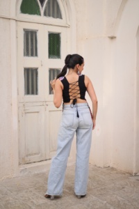 Designer Georgette Avec Kutchi Gamthi Work Kurti Femme Mode Exportateur Mondial Au Taux Le Plus Bas - Product Image 3