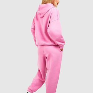 Conjunto Deportivo Informal de Talla Grande para Invierno, Ecológico, de Color Sólido, para Gimnasio, Fitness, Felpa Técnica, Elástico en Cuatro Direcciones, Secado Rápido, Dos Piezas - Product Image 2