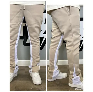 New 2026 Streetwear Flare Stacked Jogger <b>Pant</b> With Pockets Joggers <b>Pants</b> Sweatpants High Quality Stacked Jogging <b>Pants</b> <b>Man</b> - Product Image 4