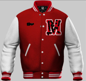 Chaqueta universitaria con logotipo personalizado | Manga Béisbol universitario | Estilo Letterman bordado | Deportes negros unisex - Product Image 3