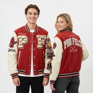 Chaquetas Varsity con Parches de Chenilla Bordados Personalizados, Chaqueta Varsity con Nombre de Marca para Ropa Exterior Masculina, Chaqueta de Béisbol Universitaria para Hombre - Product Image 6