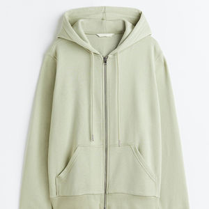 Vente en gros de sweat-shirts à capuche unis de haute qualité, lourds, à fermeture éclair intégrale, logo personnalisé, pour femmes, 100% coton, séchage rapide, streetwear - Product Image 6