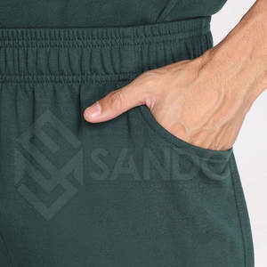 Survêtement d'été à logo personnalisé pour hommes, vêtements écologiques de haute qualité à motif solide et de marque privée - Product Image 6