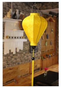 Linterna de seda colgante tradicional para exteriores para decoración del hogar/restaurante farolillos de seda de flores de estilo vietnamita de Vietnam - Product Image 2