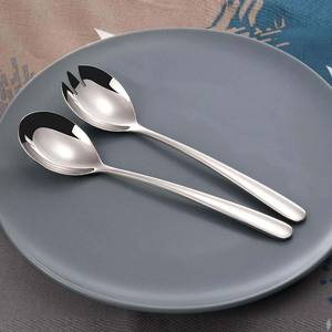 Ensemble de service de salade de nickel argenté de forme ronde de combinaison de long manche rond de concepteur royal chinois pour la décoration de table - Product Image 2