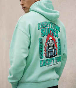 Vente directe d'usine, sweat-shirt pour homme en molleton 100% coton de qualité supérieure, imprimé avec un logo personnalisé, broderie, poids lourd, 480 GSM - Product Image 1