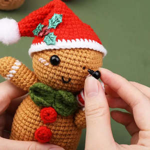 Handmade Eco-Friendly <b>Crochet</b> Santa Snowman Christmas Decorations Fashionable Vintage Style Christmas Tree Ornaments Handicrafts - Product Image 6