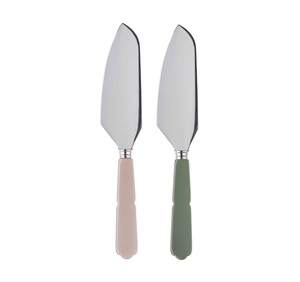 Serveur de gâteau Pizza Pie en acier inoxydable avec manche en résine Accessoires pour la maison Couteau à gâteau et ensemble de serveur - Product Image 1