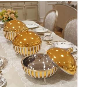 หม้อไฟรูปทรงโค้งมนสำหรับเสิร์ฟอาหารจานอร่อยห้องรับประทานอาหารเครื่องครัวงานแต่ง - Product Image 3