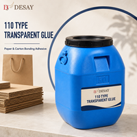 Machine de scellage semi-automatique pour sacs en papier kraft et boîtes en carton ondulé, à base d'eau, avec colle adhésive PVA transparente 110, pour l'emballage