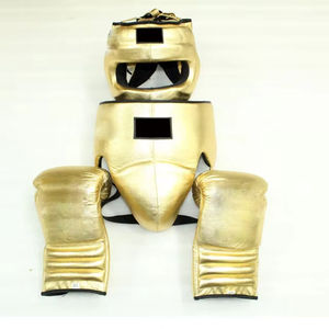 Set de Boxeo de Cuero Genuino al por Mayor, Set de Sparring de Boxeo Personalizado Estilo Winning, Guantes, Protector de Cabeza y Protector Inguinal de Cuero - Product Image 3