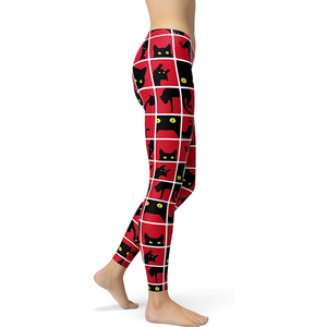 Leggings de Yoga élastiques pour femmes de qualité supérieure professionnel fait à la main Logo personnalisé imprimé mi-taille pantalon respirant nouveauté faite - Product Image 3