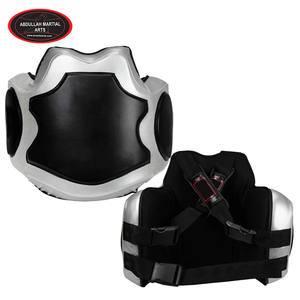 Oem servicio personalizado contraste de color buena venta hacer propio PU cuero boxeo vientre guardia por ABDULLAH artes marciales - Product Image 5
