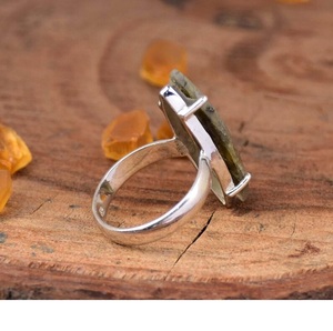 Bague Labradorite Naturelle en Argent Sterling 925, Ensemble de Pierres Précieuses Coupe Marquise, Bijoux de Déclaration Bohème - Product Image 4