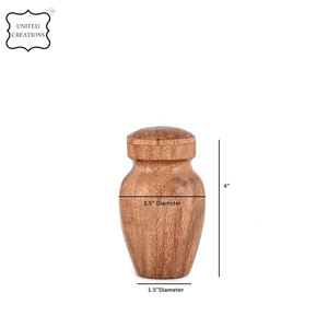 Venta al por mayor de urna de cremación de madera funeraria Gran Venta de tarro de cremación de madera para cenizas humanas y de mascotas para uso de adultos y Mascotas - Product Image 6