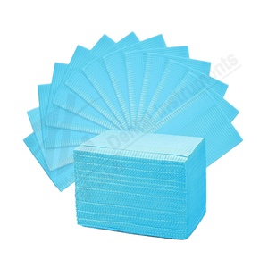 ZOHA SURGICO ZS-1000-LB, Certificado CE, Grado A+, Servilletas Desechables Dentales para Pacientes, Baberos Azules Impermeables, Calidad Premium de Lujo 3 - Product Image 1