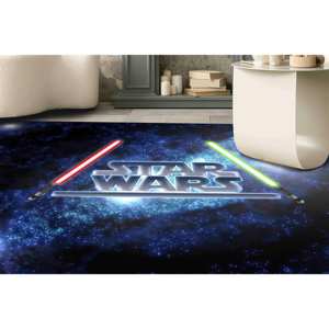 Tapis Star Wars : Décoration de film moderne, tapis pour chambre de garçon, tapis doux non tissé - Product Image 1