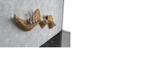 Candelabro KSN Hecho a Mano de Acero con Acabado Dorado Brillante en Forma de Flor, Diseño de Pared de Onda Paramétrica, Colgante para Decoración del Hogar, Pascua - Product Image 4