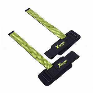 Correa de Levantamiento de Pesas de Poliéster y Algodón con Logotipo, para Crossfit, Gimnasia, Entrenamiento, Peso Muerto, Levantamiento de Potencia, con Agarre de Gel, para Verano - Product Image 3