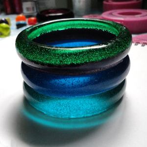 OTRA joyería resina acrílico pulsera brazalete exagerado deslumbrante Multicolor ancho Irregular cuadrado acrílico pulseras para - Product Image 2