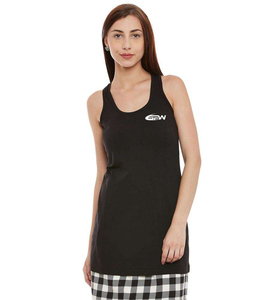 Camiseta sin mangas de vacaciones para mujer, Camisa sin mangas a la moda de verano, mezcla de algodón ligera, tela cómoda, perfecta para viajes, ropa de playa - Product Image 1