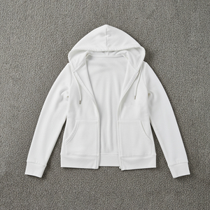 Sudadera con Capucha de Alta Calidad para Mujer, Corte Ajustado, Cierre Completo, Bordado 3D Personalizado, Lavado Ácido, Ropa de Calle de Invierno, 100% Algodón, Antiarrugas en la Parte Delantera - Product Image 2