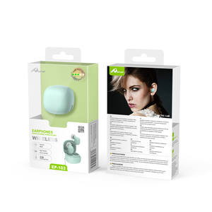 HOME Digitalome EP-103 Green Waterproof In-Ear Wireless Earbuds with Microphone for Bluetooth <b>Headphones</b> for Gaming & Travel - Product Image 3