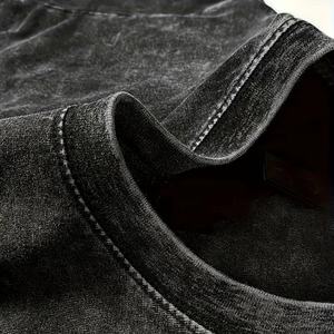 Camisetas Holgadas con Lavado Ácido, Transpirables, a la Moda, Personalizadas, Estilo Urbano, Hip Hop, de Alta Calidad, con Estampados Elegantes - Product Image 5